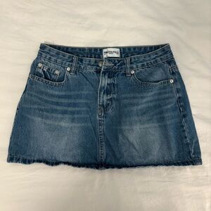 Princess Polly Jean mini skirt